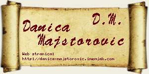 Danica Majstorović vizit kartica